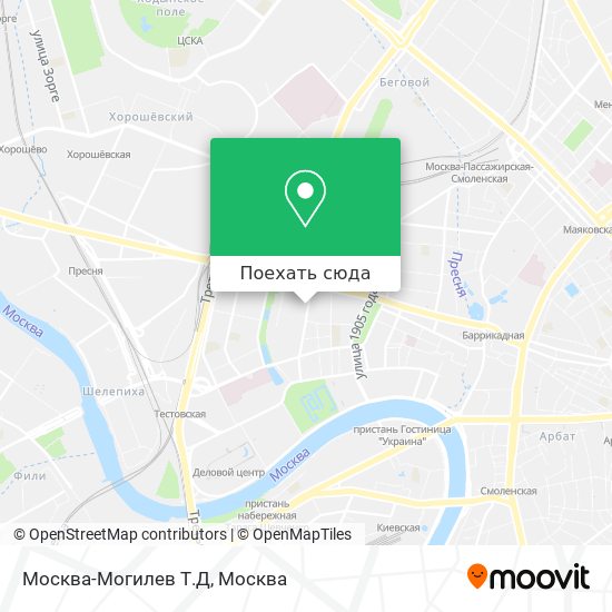 Карта Москва-Могилев Т.Д