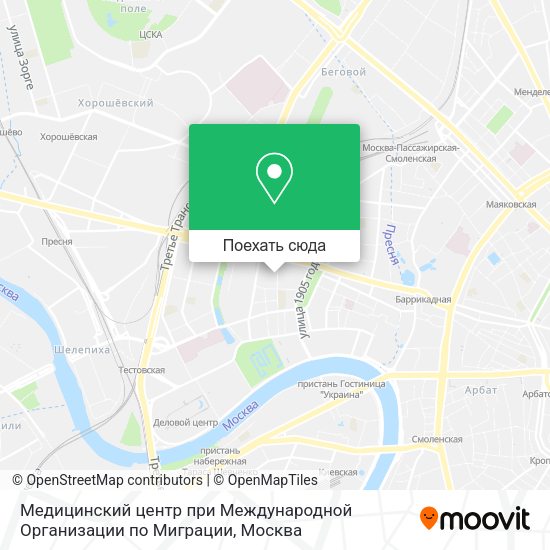 Карта Медицинский центр при Международной Организации по Миграции