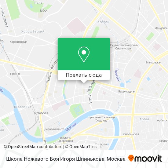 Карта Школа Ножевого Боя Игоря Шпинькова