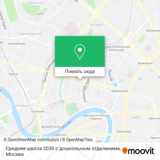 Карта Средняя школа 2030 с дошкольным отделением