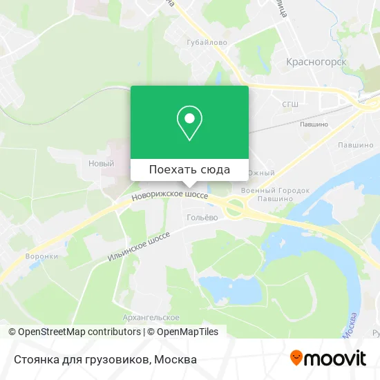 Карта Стоянка для грузовиков