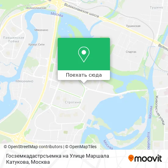 Карта Госземкадастрсъемка на Улице Маршала Катукова