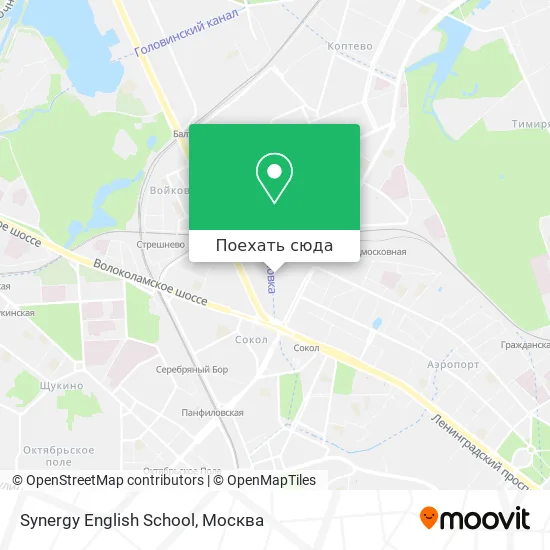 Карта Synergy English School