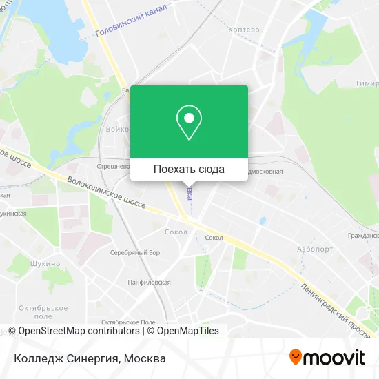 Карта Колледж Синергия