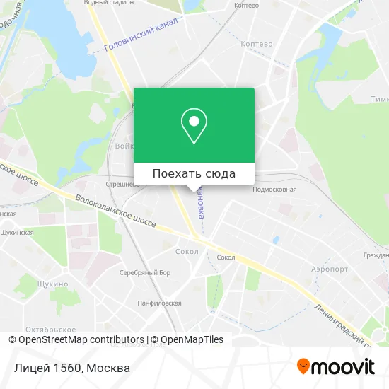 Карта Лицей 1560