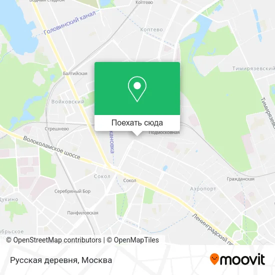 Карта Русская деревня