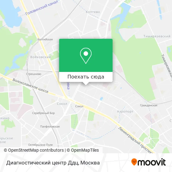 Карта Диагностический центр Ддц
