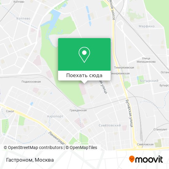 Карта Гастроном