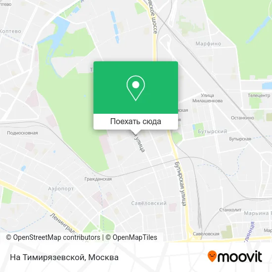 Карта На Тимирязевской