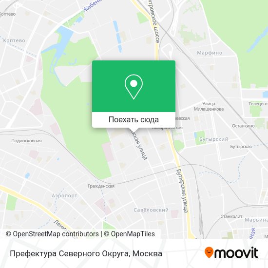 Карта Префектура Северного Округа