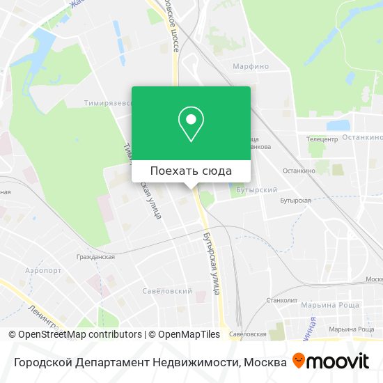Карта Городской Департамент Недвижимости