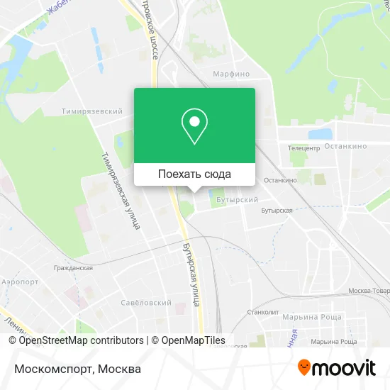 Карта Москомспорт