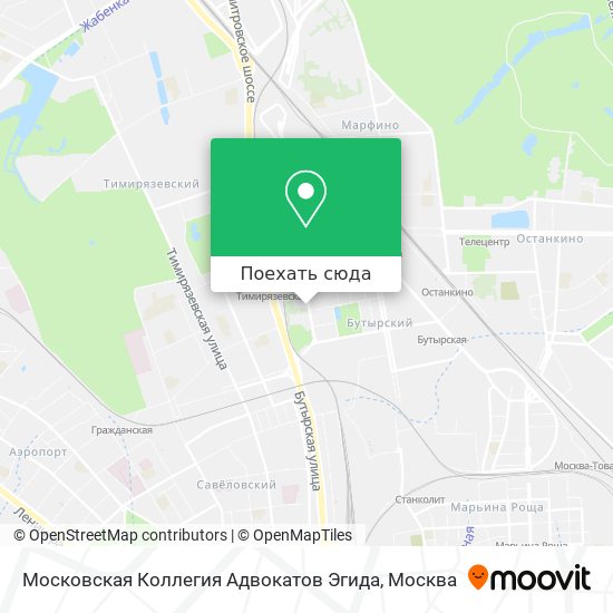 Карта Московская Коллегия Адвокатов Эгида