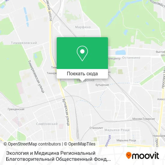 Карта Экология и Медицина Региональный Благотворительный Общественный Фонд