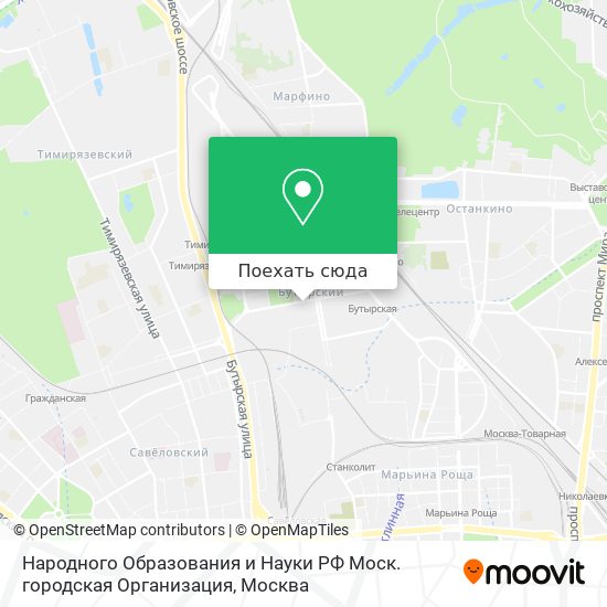 Карта Народного Образования и Науки РФ Моск. городская Организация