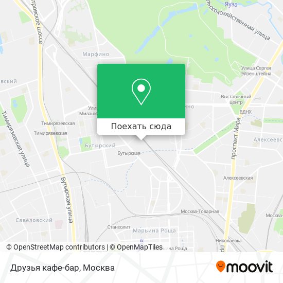 Карта Друзья кафе-бар