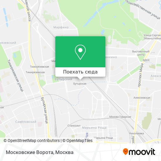 Карта Московские Ворота