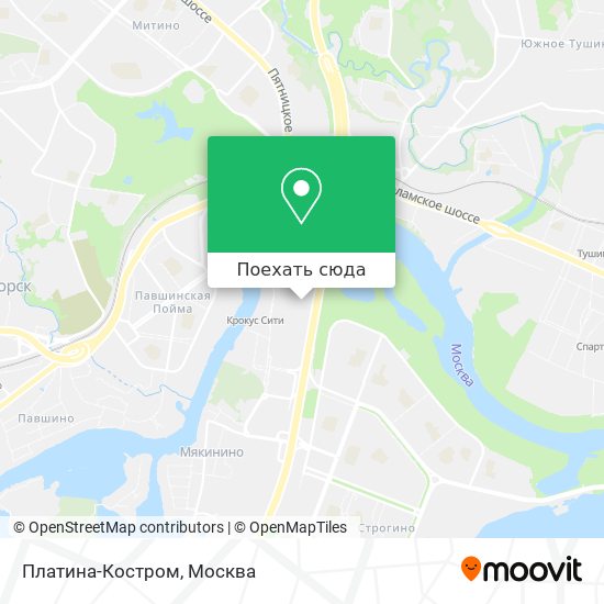 Карта Платина-Костром