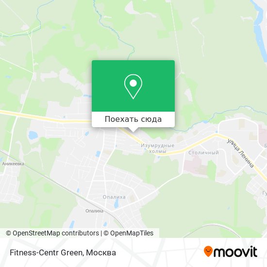 Карта Fitness-Centr Green