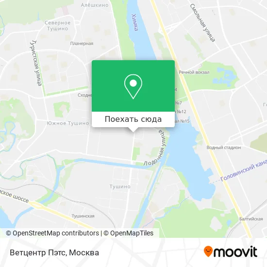 Карта Ветцентр Пэтс