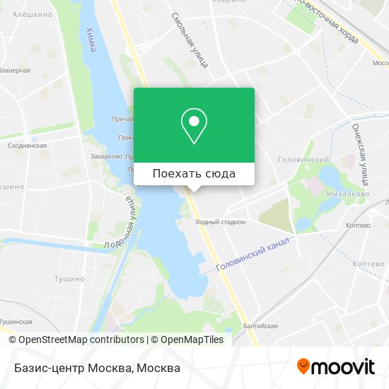 Карта Базис-центр Москва