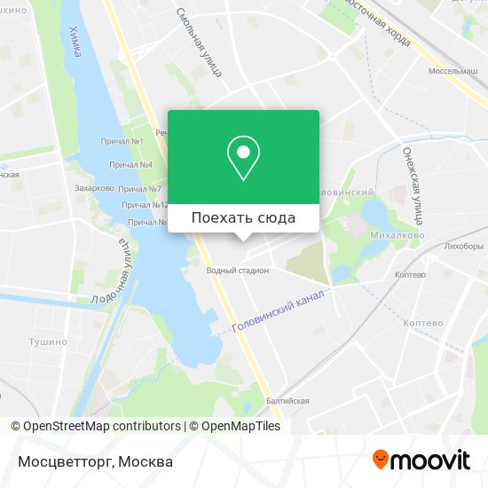 Карта Мосцветторг