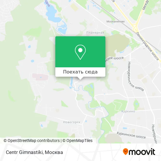 Карта Centr Gimnastiki