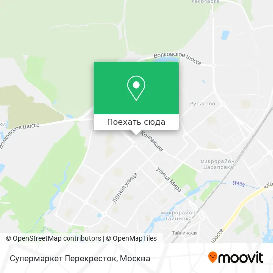 Карта Супермаркет Перекресток
