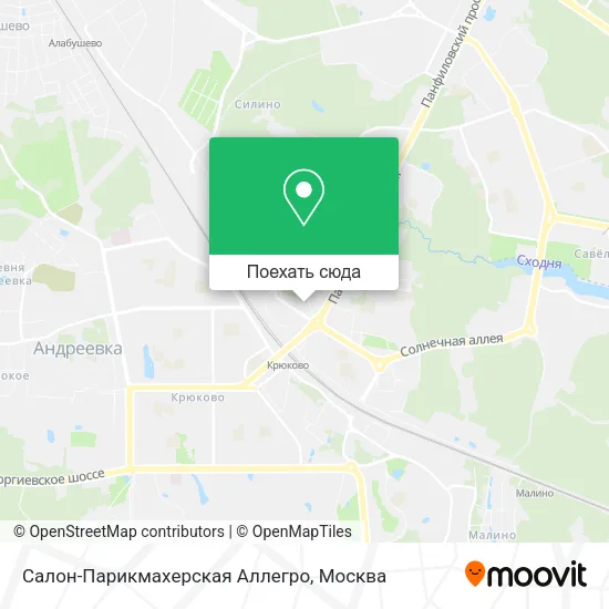 Карта Салон-Парикмахерская Аллегро