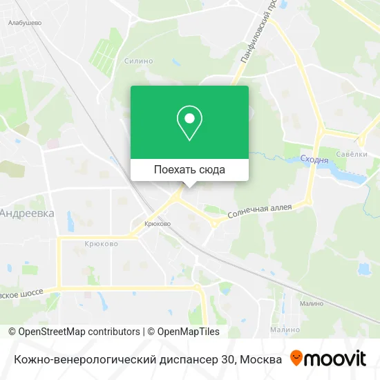 Карта Кожно-венерологический диспансер 30