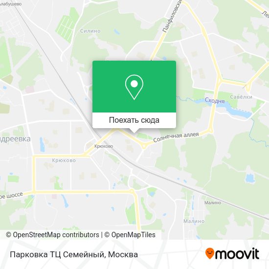Карта Парковка ТЦ Семейный