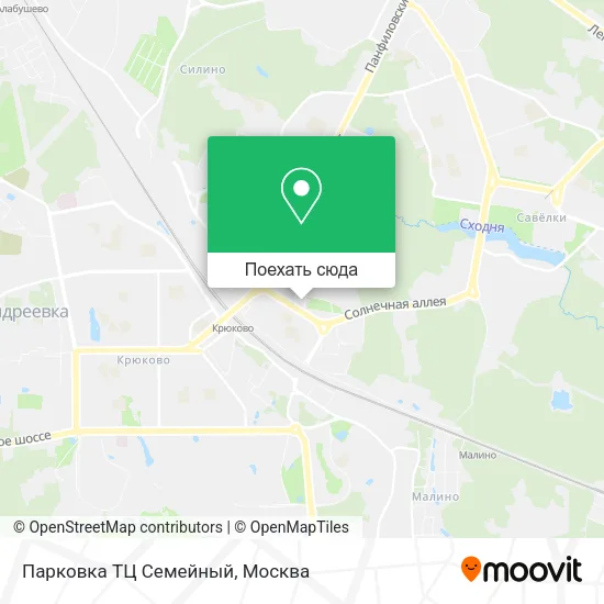 Карта Парковка ТЦ Семейный