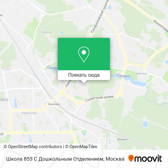 Карта Школа 853 С Дошкольным Отделением