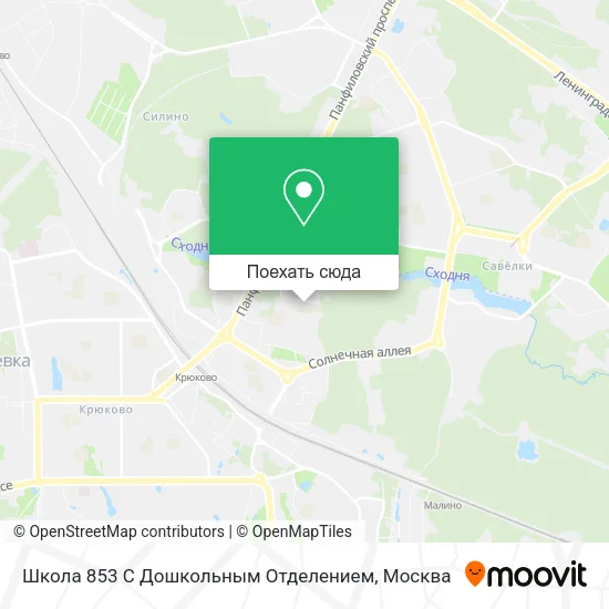 Карта Школа 853 С Дошкольным Отделением