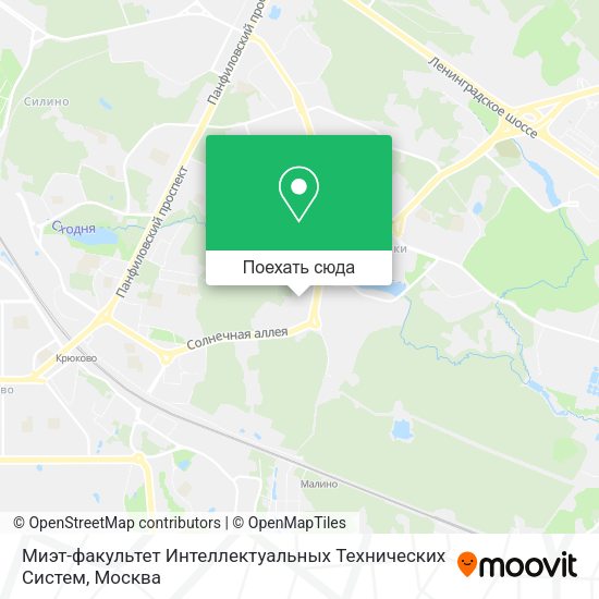 Карта Миэт-факультет Интеллектуальных Технических Систем