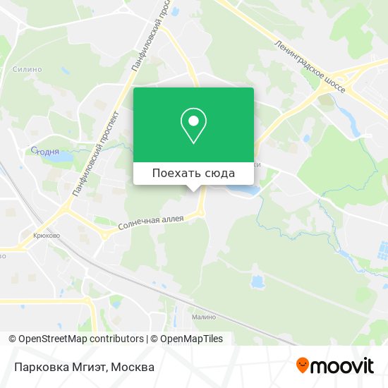 Карта Парковка Мгиэт