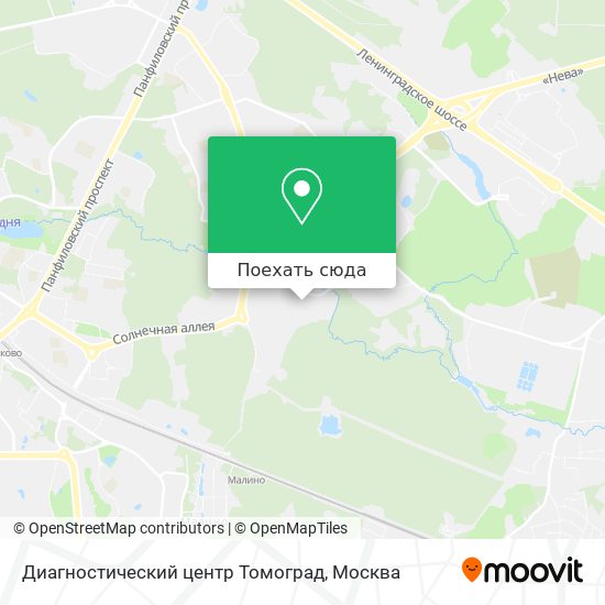 Карта Диагностический центр Томоград