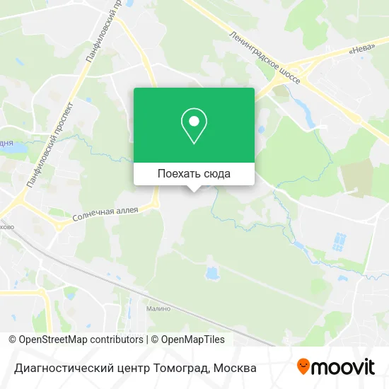 Карта Диагностический центр Томоград