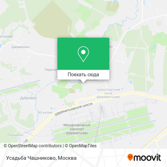 Карта Усадьба Чашниково