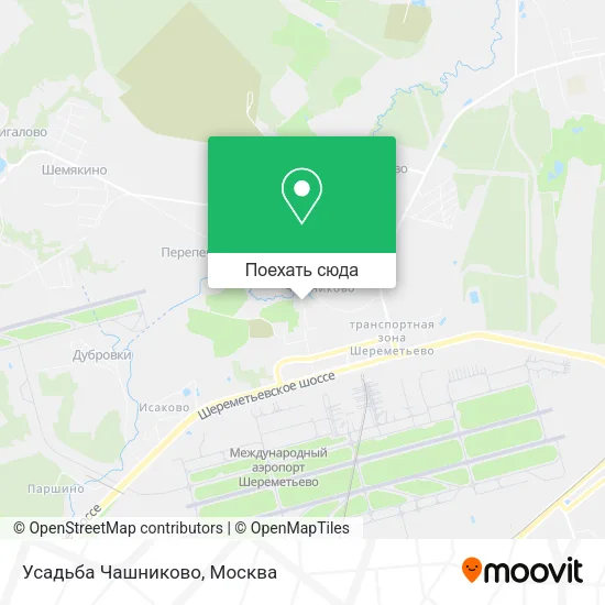 Карта Усадьба Чашниково