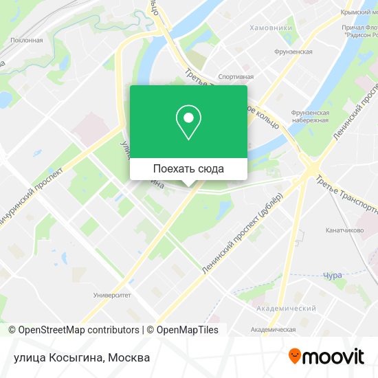 Карта улица Косыгина