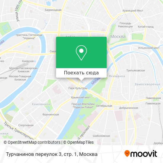 Карта Турчанинов переулок 3, стр. 1