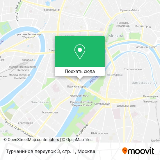 Карта Турчанинов переулок 3, стр. 1