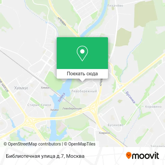Карта Библиотечная улица д.7