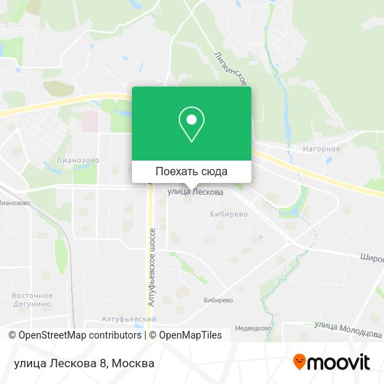 Карта улица Лескова 8