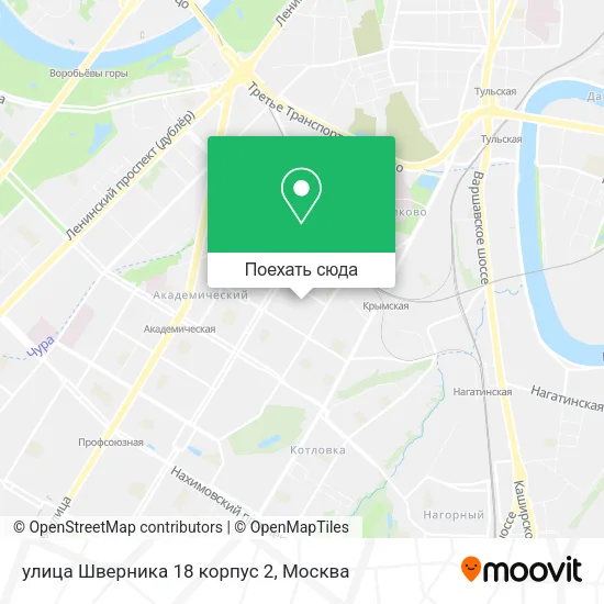 Карта улица Шверника 18 корпус 2