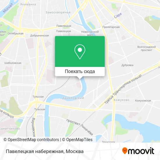 Карта Павелецкая набережная