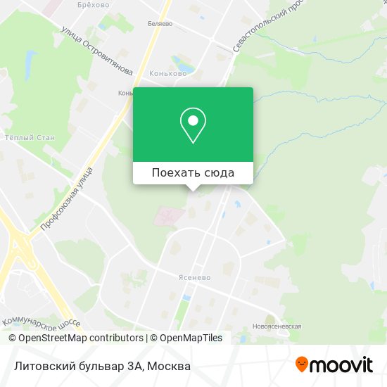 Карта Литовский бульвар 3А