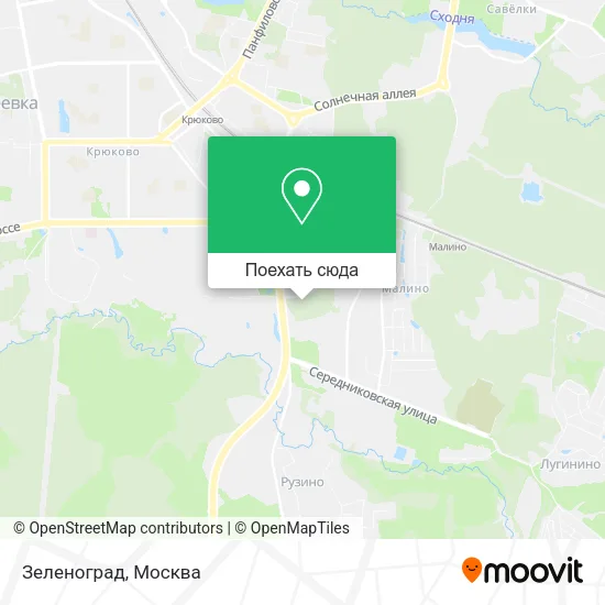 Карта Зеленоград