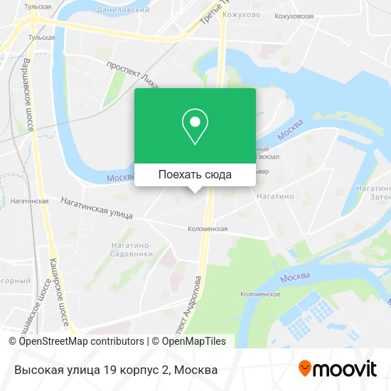 Карта Высокая улица 19 корпус 2